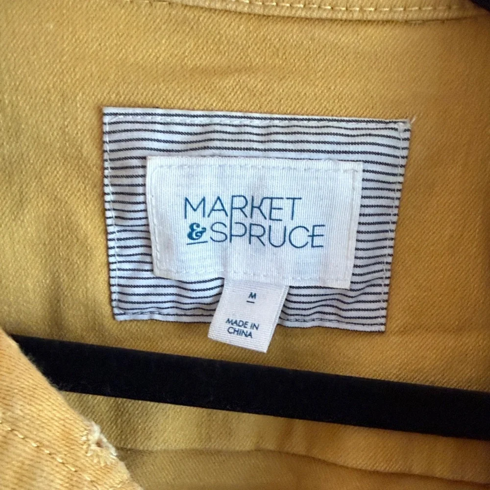 Market & Spruce Mustard Jean Jacket - Picture 2 of 3